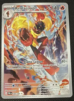 Armarouge 086/084 Illustration Rare ME: Pitch Black Pokemon TCG NM PRERELEASE - Image 1