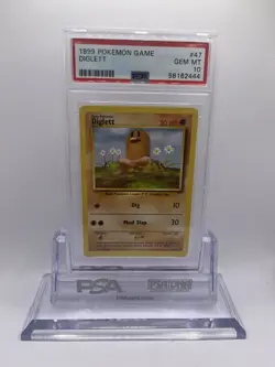 1999 Pokemon Base Set Unlimited Diglet 47/102 - PSA 10 GEM MINT - Image 1