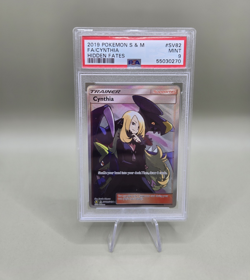 Pokemon TCG Cynthia Hidden Fates Shiny Vault Full Art Holo SV82/SV94 PSA 9 - Image 1
