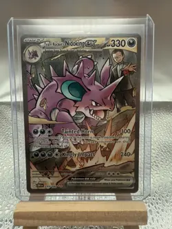 2025 Pokemon Destined Rivals Team Rocket's Nidoking ex #233/182 - Image 1