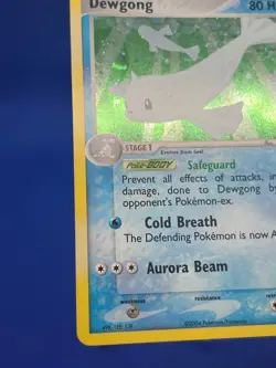 2004 Pokemon FireRed & LeafGreen Dewgong 3/112 Holo Rare LP - Image 5