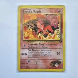 Brock's Vulpix 37/132 Pokemon Gym Challenge Uncommon Non-Holo English 2000 - Image 1