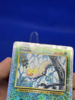 VTG 2002 Pokemon Legendary Collection Weedle 99/110 Firework Reverse Holo DMG - Image 3