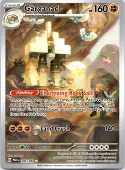 Pokemon TCG Garganacl 202/182 Paradox Rift HOLO Illustration Rare Alt Art PAR NM - Image 1