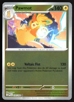 Pokemon TCG - Pawmot Reverse Holo ME02: Phantasmal Flames 034/094 NM - Image 1