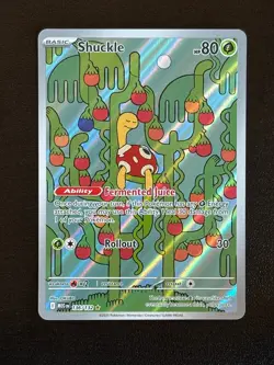 Shuckle 136/132 Illustration Rare Mega Evolution Pokemon Holo Near Mint - Image 1