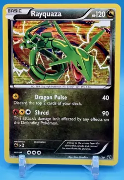 Pokemon TCG Dragon Vault Rayquaza 11/20 Holo Rare English 2012 - Image 1