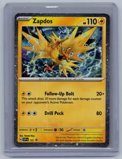 Zapdos 157 Holo Promo Scarlet & Violet Promo Pokemon Near Mint - Image 1