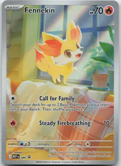Fennekin 080 Holo Promo ME: Mega Evolution Promo Pokemon Near Mint - Image 1