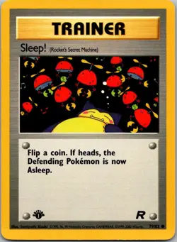Sleep! 79/82 Common Team Rocket Pokemon 1st Edition Near Mint - Image 1