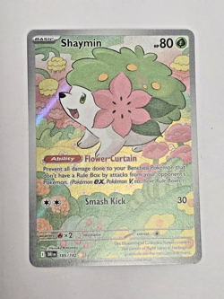 Pokemon TCG Shaymin 185/182 SV10 Illustration Rare Holo English - Image 2