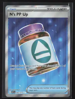N's PP Up 262/217 Ultra Rare Ascended Heroes Pokemon Holo Near Mint - Image 1