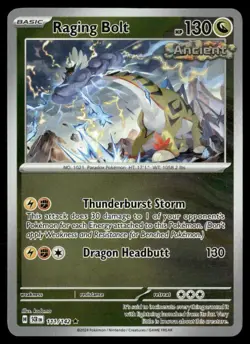 Raging Bolt Stellar Crown 111/142 Rare Reverse Holo Pokemon Near Mint - Image 1