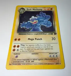 Vintage Pokemon Dark Machamp 10/82 Holo Rare Team Rocket (2000) - Image 1