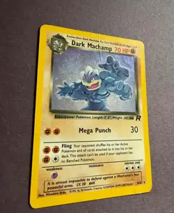 Vintage Pokemon Dark Machamp 10/82 Holo Rare Team Rocket (2000) - Image 4