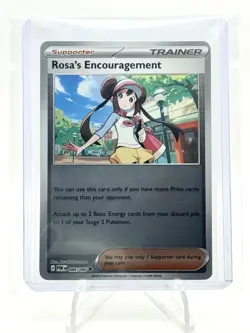 Pokemon Rosa's Encouragement Full Art Holo Secret Rare Trainer POR 123/088 - Image 3