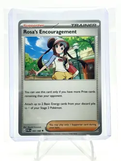 Pokemon Rosa's Encouragement Full Art Holo Secret Rare Trainer POR 123/088 - Image 5