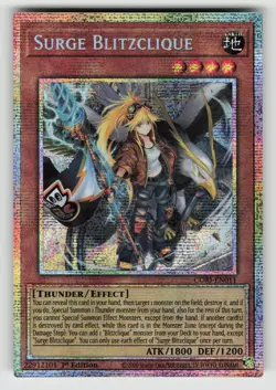 YuGiOh Chaos Origins SURGE BLITZCLIQUE - Starlight Rare Rainbow Card #CORI-EN011 - Image 1