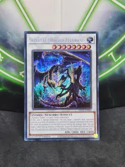 Yugioh Skeletal Dragon Felgrand MP23-EN084 Prismatic Secret Rare 1st Edition NM - Image 1