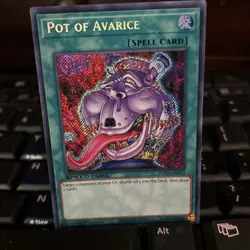 YuGiOh POT OF AVARICE | SGX4 Secret Rare 1st Edition🔥 - Image 1