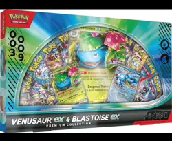 New Pokemon TCG Venusaur ex and Blastoise ex Premium Collection Box (SEALED) - Image 1