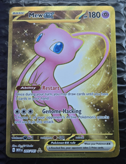 The Pokemon Company Mew ex Hyper Rare Gold Full Art Holo SV 151 205/165 EN - Image 1