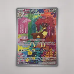 Pokemon Sawsbuck 166/162 SV05: Temporal Forces Illustration Rare Holo 130 HP - Image 1