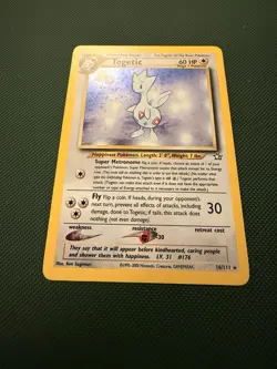 Togetic Neo Genesis Holo Rare Pokemon Card 16/111 WOTC LP Vintage - Image 2