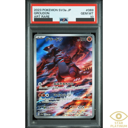 PSA 10 Groudon 069/062 sv3a Japanese Pokemon Card Raging Surf - Image 1