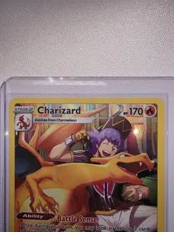 Pokemon Charizard Full Art Holo Ultra Rare TG03/TG30 Lost Origin 170 HP TCG - Image 2