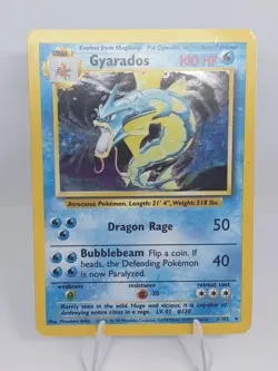 Gyarados 6/102 Holo Rare Unlimited Base Set Vintage Pokemon Card WoTC Pokemon MP - Image 1
