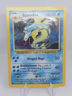 Gyarados 6/102 Holo Rare Unlimited Base Set Vintage Pokemon Card WoTC Pokemon MP - Image 2