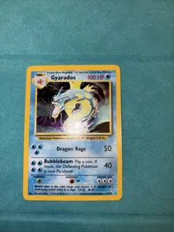 Pokemon TCG Gyarados Base Set 6/102 Holo Unlimited Holo Rare LP/MP - Image 4