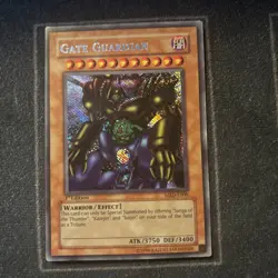 Yu-Gi-Oh! Gate Guardian Metal Raiders MRD-E000 1st Edition Secret Rare MP/HP - Image 1