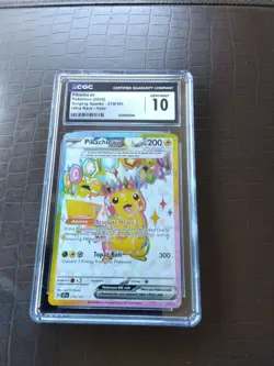 Pikachu EX 219/191 Ultra Rare Holo Surging Sparks Pokemon CGC 10 Gem Mint!! - Image 1
