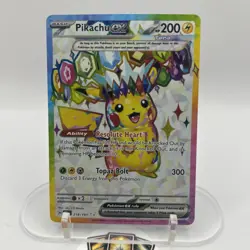 Pokemon SV08 Surging Sparks Pikachu ex 219/191 Full Art Ultra Rare NM - Image 2