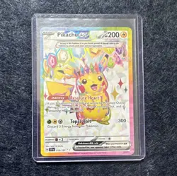 Pikachu ex 219/191 – Sv08 Surging Sparks – Ultra Rare Full Art Holo - Image 1