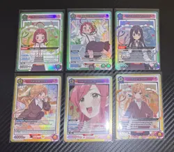 UNION ARENA CCG 100 Girlfriends UE21BT Lot Of 6 SUPER RARE SR Foil Cards ENGLISH - Image 1