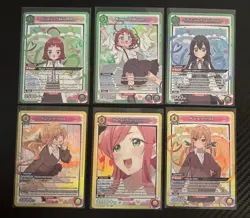 UNION ARENA CCG 100 Girlfriends UE21BT Lot Of 6 SUPER RARE SR Foil Cards ENGLISH - Image 2
