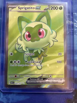 Pokemon TCG Sprigatito EX 251/217 Ascended Heroes Full Art Ultra Rare NM - Image 1