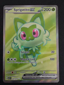 Pokemon TCG Sprigatito ex 251/217 Ultra Rare Full Art Card Ascended Heroes - Image 1