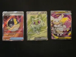 Pokemon TCG Ascended Heroes Ultra Rare Bundle X 3 Sprigatito Ex 251/217 - Image 1