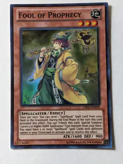 Fool of Prophecy YUGIOH Card CBLZ-EN035 Holofoil 63175639 - Image 1