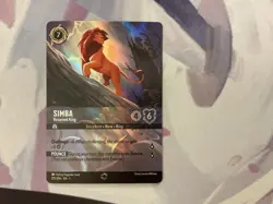 Disney Lorcana TCG the First Chapter Simba Returned King Enchanted - Image 1