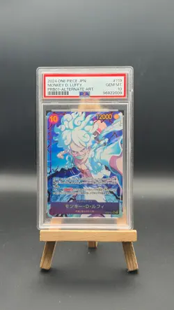 Monkey D. Luffy OP05-119 SEC PRB01 One Piece Japanese PSA 10 - Image 1