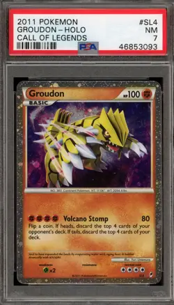 Pokemon Groudon Call of Legends Holo Rare #SL4 PSA 7 - Image 1