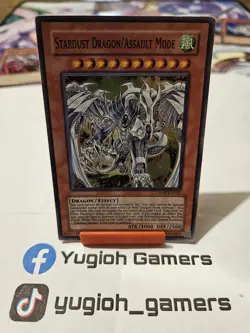 Yu-Gi-Oh Stardust Dragon Assault Mode DP09 Unlimited Super Rare Played - Image 1