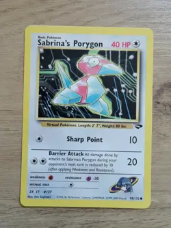 Pokemon TCG Sabrina's Porygon Gym Challenge 98/132 NM Condition WOTC - Image 1