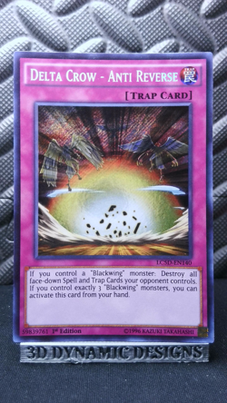 | Yugioh Delta Crow - Anti Reverse LC5D-EN140 1st Edition Secret Rare NM- 🔥 | - Image 1