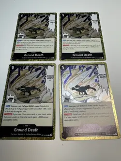 OP14-096 R Ground Death Playset (x4 Cards) One Piece TCG CCG - Image 1